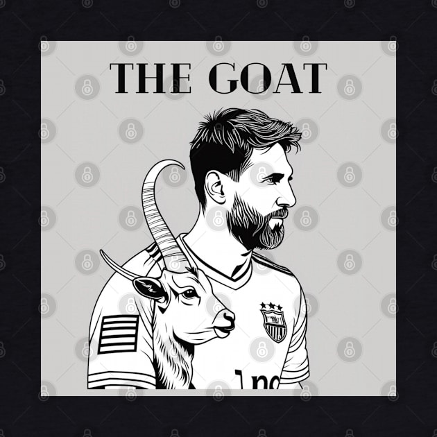 Lionel Messi The Goat Futbol Soccer Art Gift by The GOAT Store